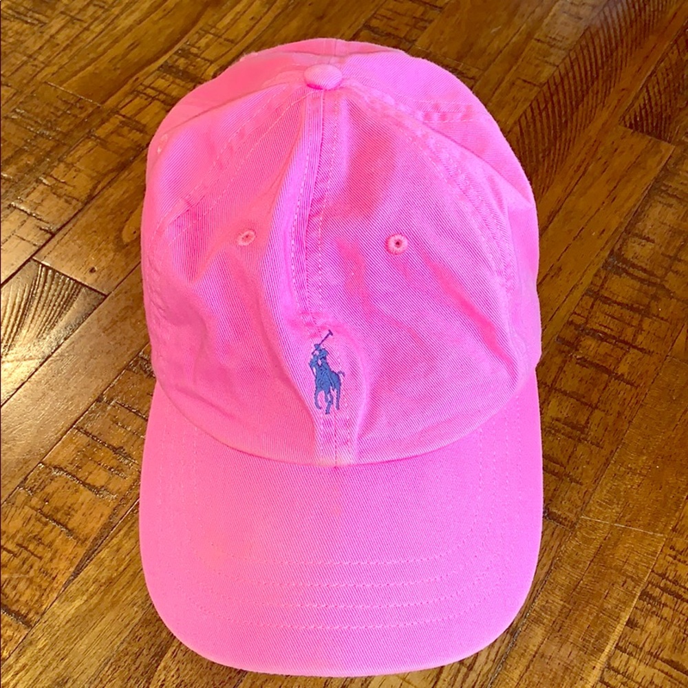 A pink ball cap